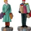 Intratuin kerstdorpminiatuur mensen 4,3 x 2,8 x 7,5 cm 2 stuks