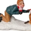 Intratuin kerstdorpminiatuur kind met eekhoorn multi 6,2 x 2,7 x 3,5 cm
