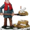 Intratuin kerstdorpminiatuur kippenhouder 6,5 x 4 x 7 cm