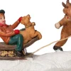 Intratuin kerstdorpminiatuur spelende kinderen multi 9,3 x 3,2 x 6 cm