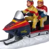 Intratuin kerstdorpminiatuur sneeuwscooter 7,3 x 3 x 5,2 cm