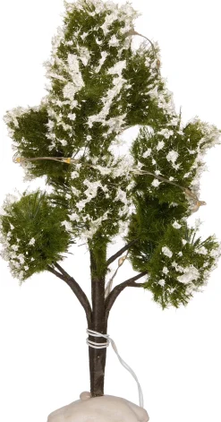 Intratuin kerstdorpminiatuur besneeuwde boom D 12 H 25 cm