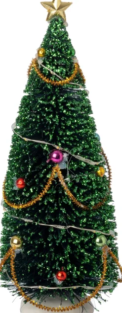 Intratuin kerstdorpminiatuur kerstboom 10 x 10 x 31 cm