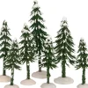 Intratuin kerstdorpminiatuur kerstbomen 7 stuks