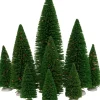 Intratuin kerstdorpminiatuur kerstbomen 9 stuks