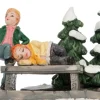Intratuin kerstdorpminiatuur slapend kind 8,5 x 4,5 x 5,5 cm