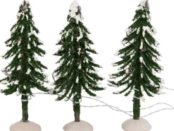 Intratuin kerstdorpminiatuur kerstboom D 5 H 12 cm 3 stuks