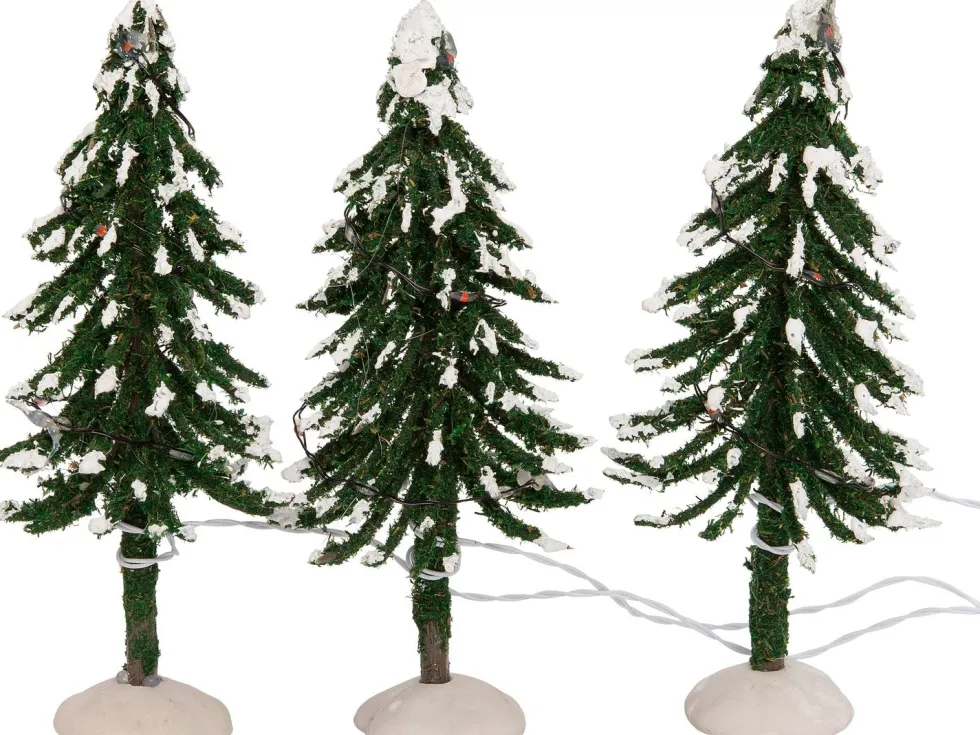 Intratuin kerstdorpminiatuur kerstboom D 5 H 12 cm 3 stuks
