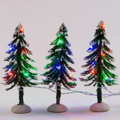 Intratuin kerstdorpminiatuur kerstboom D 5 H 12 cm 3 stuks