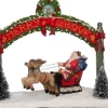 Intratuin kerstdorpminiatuur kerstman onder boog 17 x 7,5 x 12,5 cm