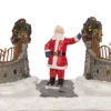 Intratuin kerstdorpminiatuur kerstman bij hek 22 x 9 x 11 cm
