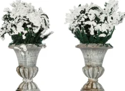 Intratuin kerstdorpminiatuur boom in vaas D 2,5 H 7,5 cm 2 stuks