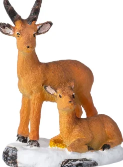Intratuin kerstdorpminiatuur herten 5 x 3,5 x 6,5 cm
