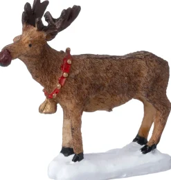 Intratuin kerstdorpminiatuur rendier 4,4 x 1,8 x 5,6 cm