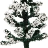 Intratuin kerstdorpminiatuur dennenboom met sneeuw D 5 H 15,5 cm