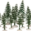 Intratuin kerstdorpminiatuur kerstbomen 14 stuks