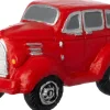 Intratuin kerstdorpminiatuur oldtimer rood 6,3 x 3,3 x 3,5 cm