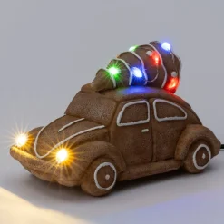 Intratuin kerstdorpminiatuur auto peperkoek 29,1 x 12,3 x 33,6 cm