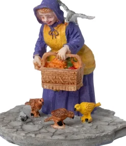 Intratuin kerstdorpminiatuur vogels voeren 5,7 x 5,2 x 6 cm
