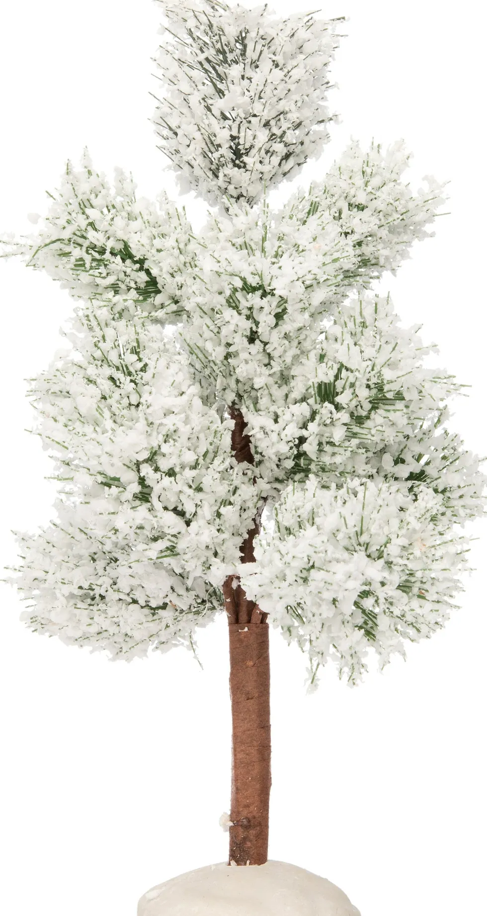 Intratuin kerstdorpminiatuur boom met sneeuw D 9 H 15 cm