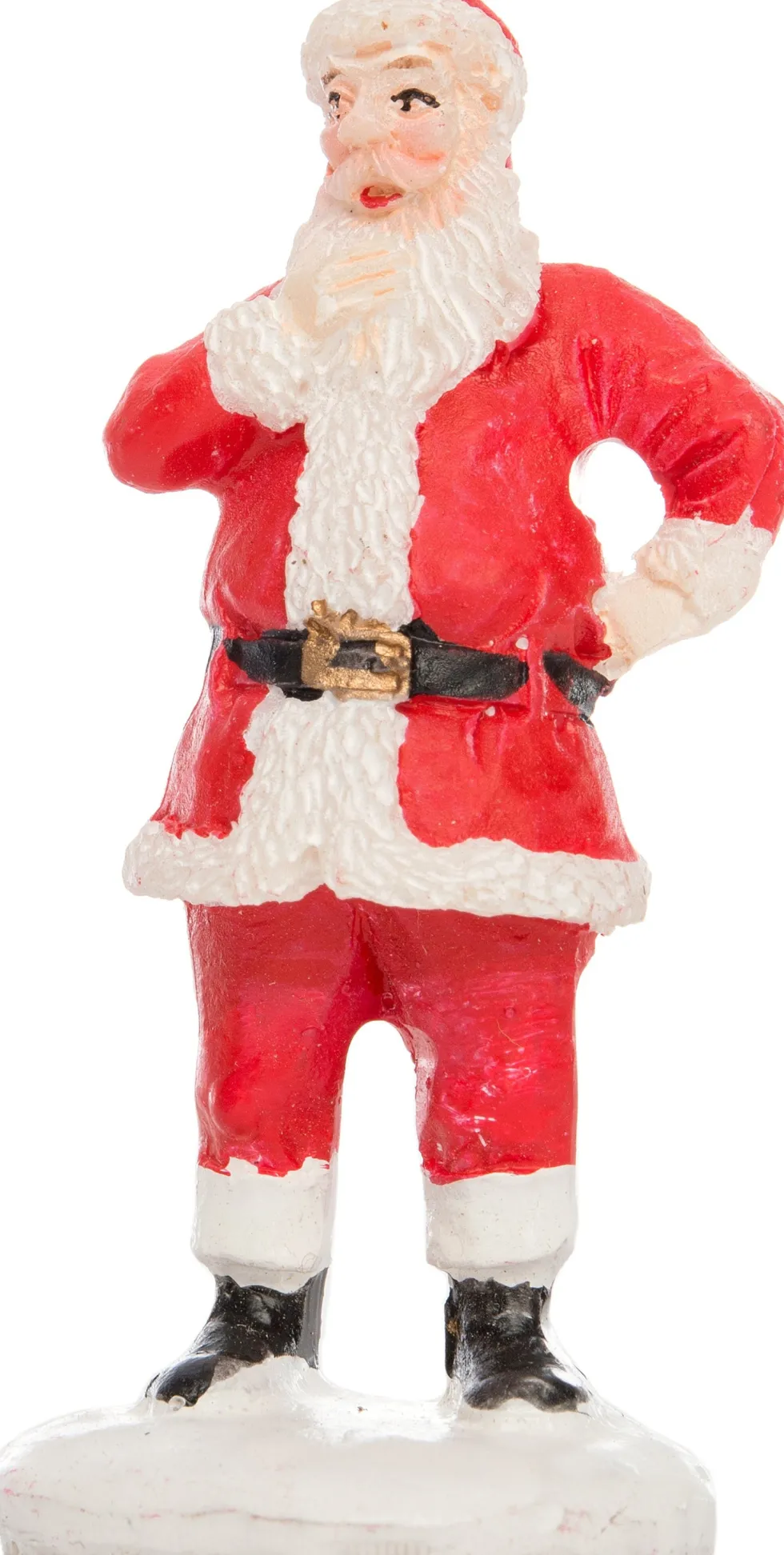 Intratuin kerstdorpminiatuur kerstman 3 x 2,5 x 6,5 cm