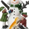 Intratuin kerstdorpminiatuur sneeuwpop maken 6,5 x 4,8 x 8,5 cm