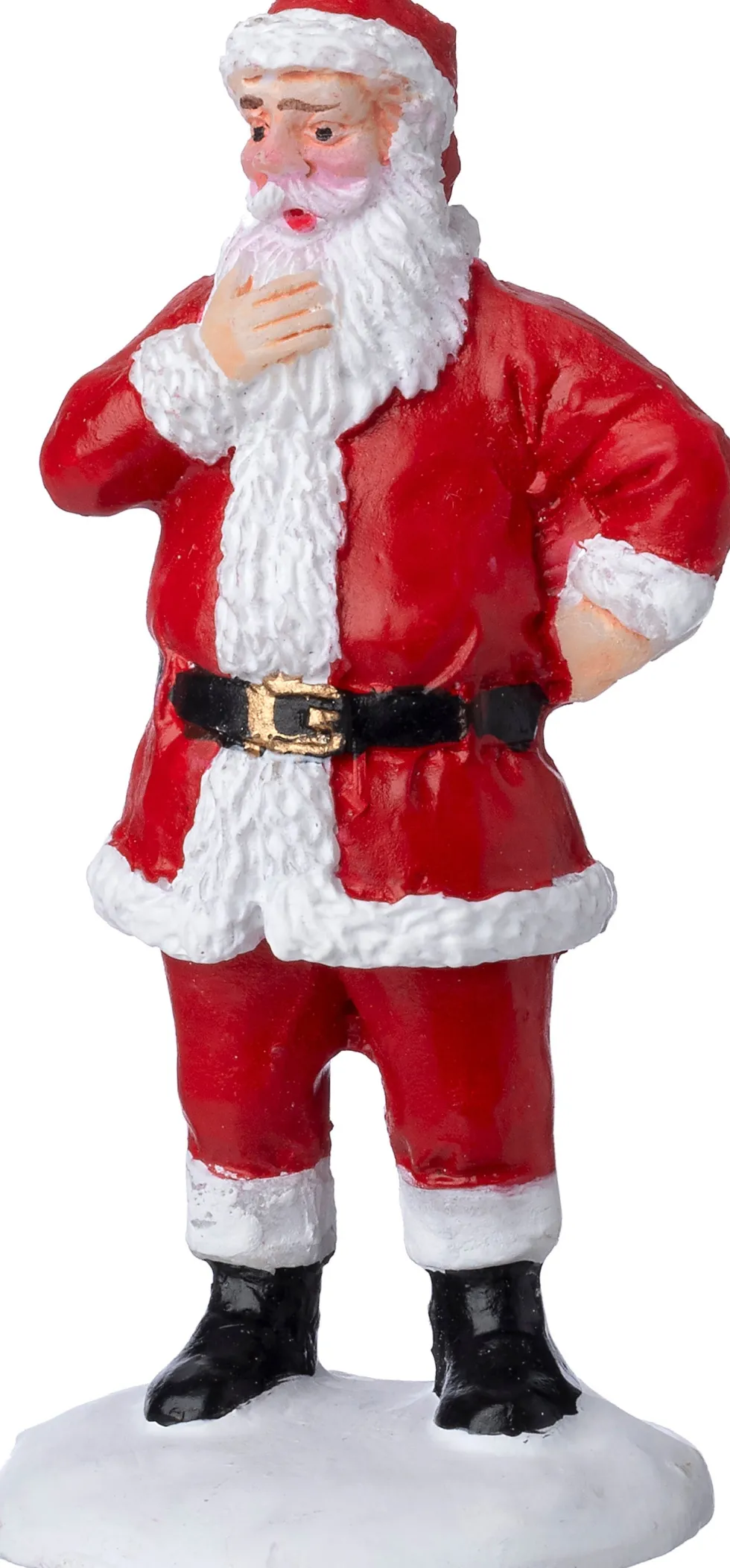 Intratuin kerstdorpminiatuur kerstman staand 3,3 x 2,9 x 6,8 cm