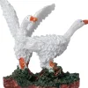 Intratuin kerstdorpminiatuur twee ganzen 3,8 x 2,5 x 4,5 cm