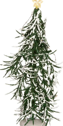 Intratuin kerstdorpminiatuur kerstboom met ster D 14 H 30 cm