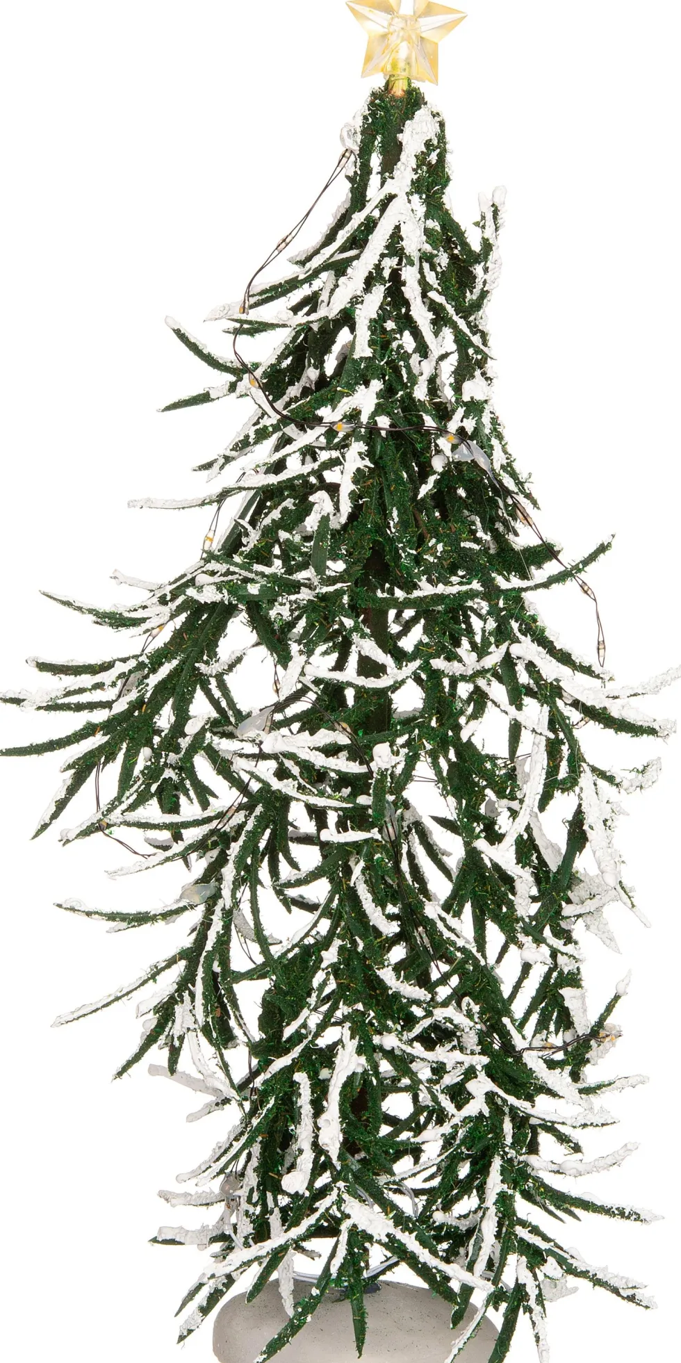 Intratuin kerstdorpminiatuur kerstboom met ster D 14 H 30 cm