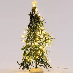 Intratuin kerstdorpminiatuur kerstboom met ster D 14 H 30 cm