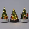 Intratuin kerstdorpminiatuur Durbuy kerstboom met hondje 8 x 6 x 11 cm