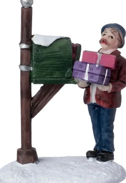 Intratuin kerstdorpminiatuur pakketpost 5,2 x 3,4 x 7 cm