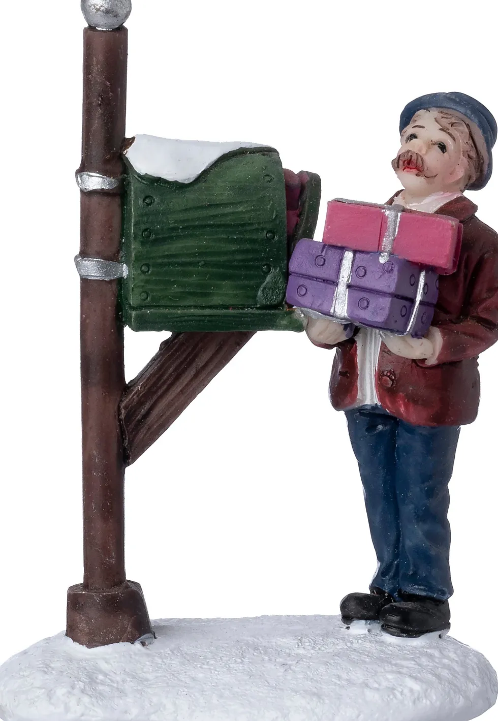 Intratuin kerstdorpminiatuur pakketpost 5,2 x 3,4 x 7 cm