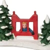 Intratuin kerstdorpminiatuur kind achter hek multi 10 x 5,5 x 7 cm