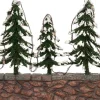 Intratuin kerstdorpminiatuur kerstbomen op muur met lampjes multi 18,5 x 4 x 11,5 cm
