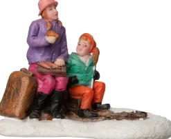 Intratuin kerstdorpminiatuur vrouw met kind multi 8 x 4 x 6,2 cm