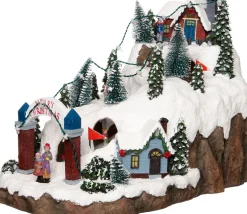 Intratuin kerstdorpminiatuur skiberg 34 x 19,5 x 22,5 cm