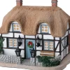 Intratuin kerstdorpminiatuur Tinselbury pine cottage 19 x 17 x 16,5 cm