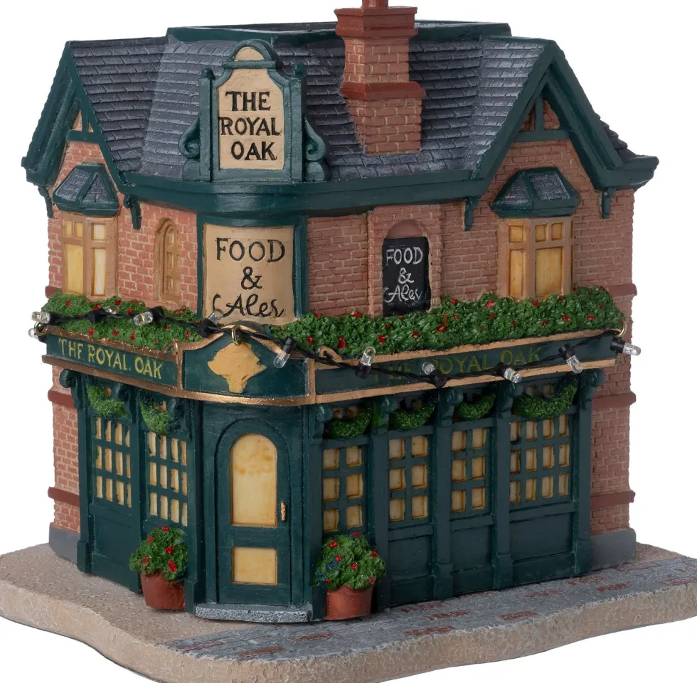 Intratuin kerstdorpminiatuur Tinselbury the royal oak (restaurant) 19,5 x 17 x 19 cm