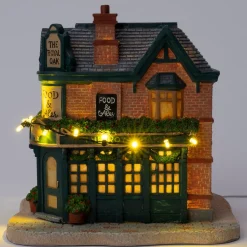Intratuin kerstdorpminiatuur Tinselbury the royal oak (restaurant) 19,5 x 17 x 19 cm