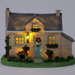 Intratuin kerstdorpminiatuur Tinselbury cottage (huisje) 21,2 x 15,7 x 15,5 cm