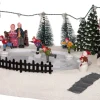 Intratuin kerstdorpminiatuur schaatsbaan 29 x 21 x 13,5 cm