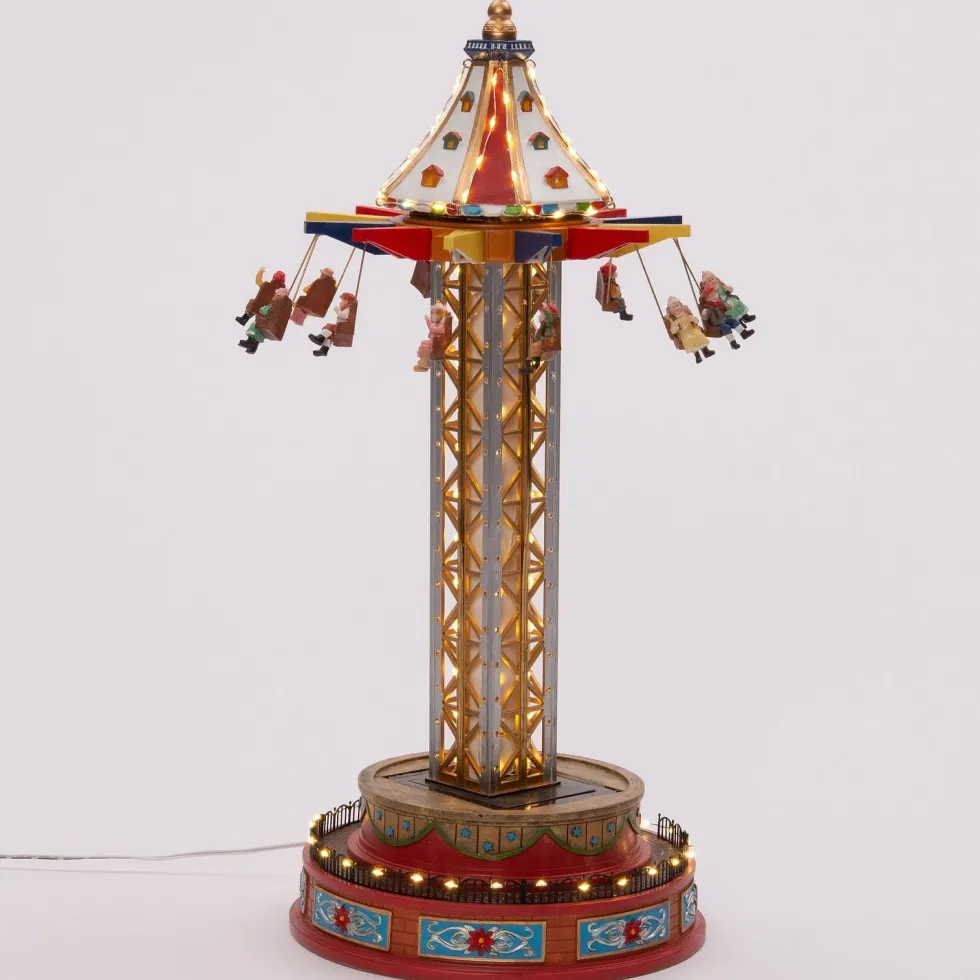 Intratuin kerstdorpminiatuur draaimolen vrije val D 24 H 55,5 cm