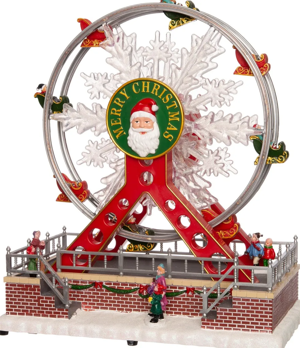 Intratuin kerstdorpminiatuur reuzenrad 27,5 x 15,5 x 31 cm