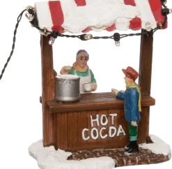 Intratuin kerstdorpminiatuur hot choco shop (warme chocolademelk kraam) 9 x 7 x 9 cm