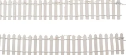Intratuin kerstdorpminiatuur hek 24 lampjes warm wit 30 x 5 cm 2 stuks