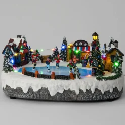 Intratuin kerstdorp schaatsbaan 32 x 25 x 14 cm