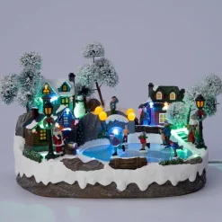 Intratuin kerstdorp schaatsbaan 31 x 22,5 x 18 cm
