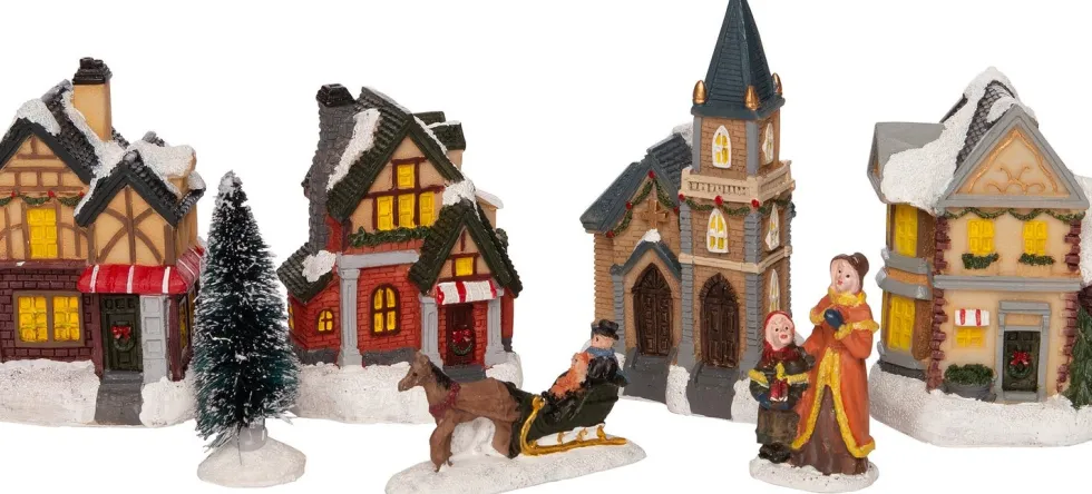 Intratuin kerstdorpset kerststad 7-delig